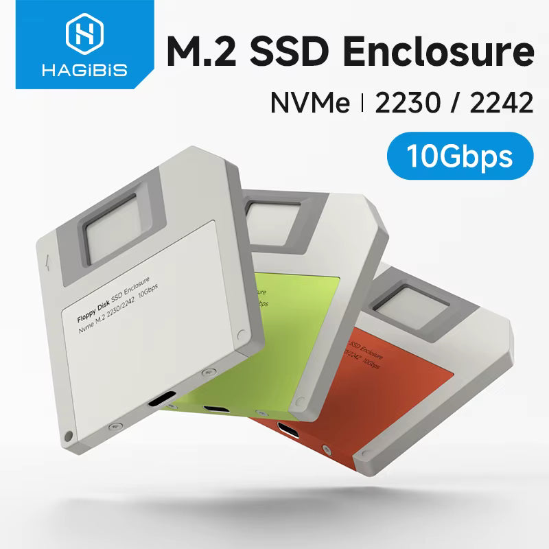 Retro SSD Case™ – M.2 NVMe USB Speicher im Disketten-Design