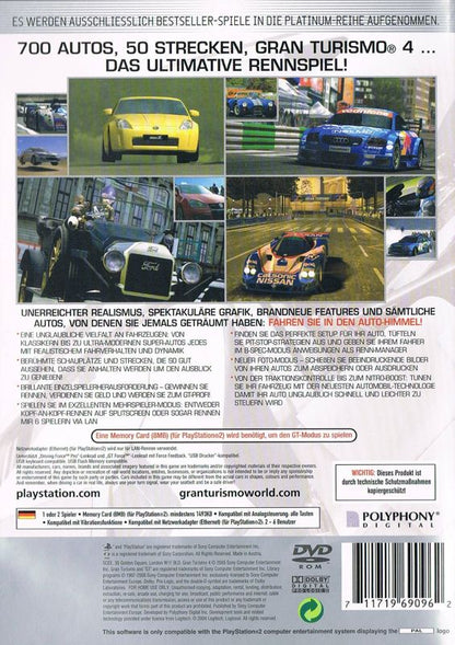 Gran Turismo 4 – Platinum – Sony PlayStation 2 (PS2)