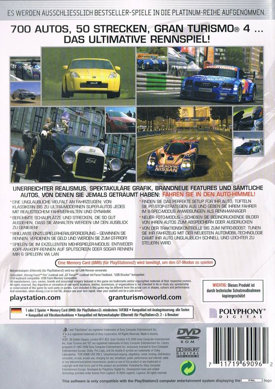 Gran Turismo 4 – Platinum – Sony PlayStation 2 (PS2)