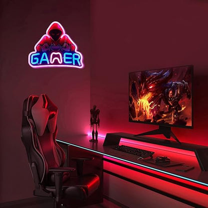 Gaming LED-Leuchtschild – USB-betrieben mit einstellbarer Helligkeit