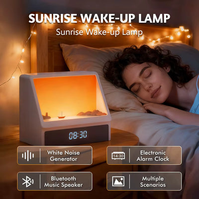 Sonnenaufgang Wecker mit Bluetooth – Wach werden wie nie zuvor