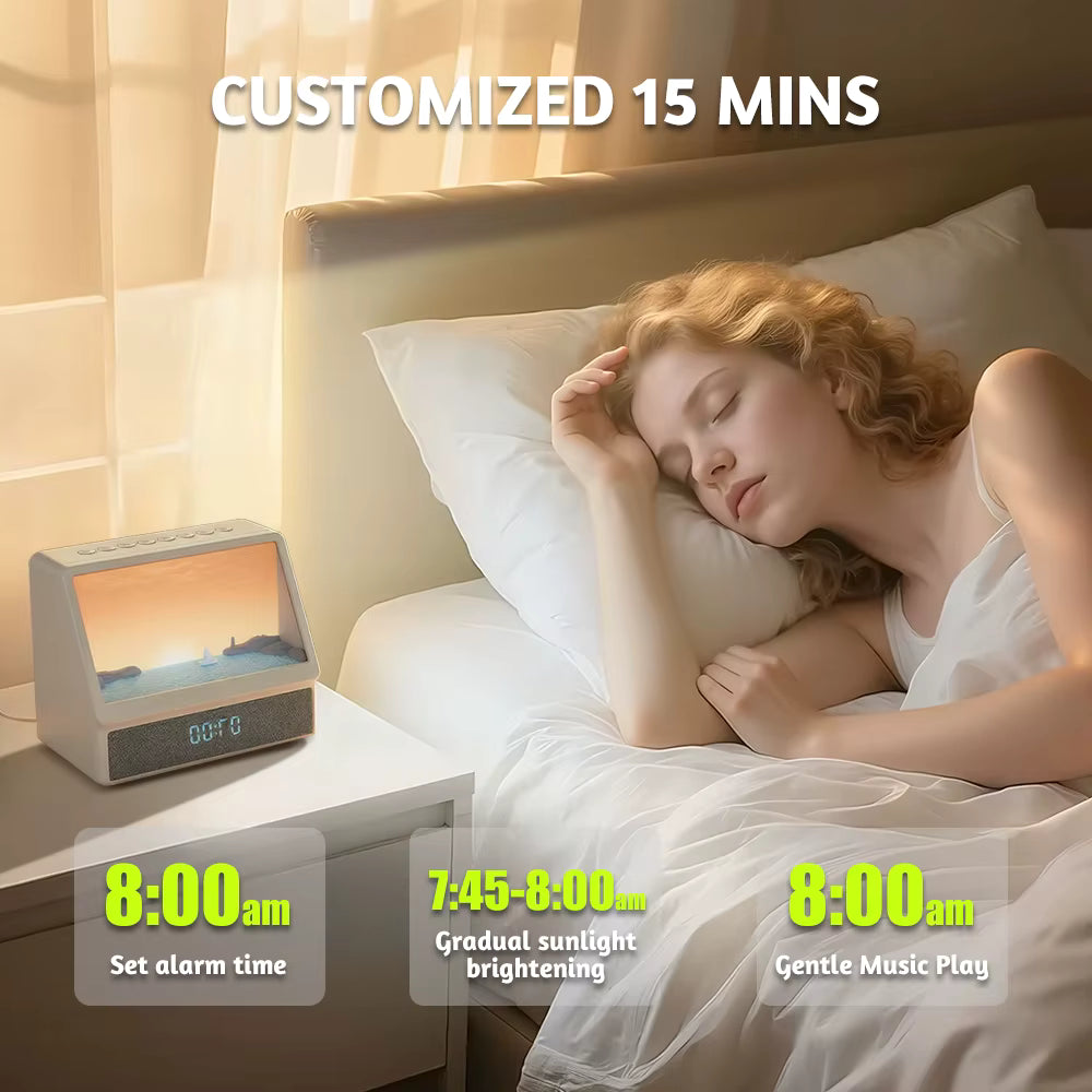 Sonnenaufgang Wecker mit Bluetooth – Wach werden wie nie zuvor