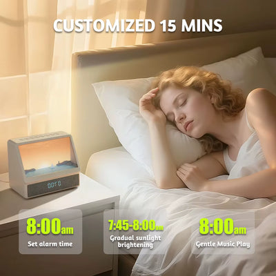Sonnenaufgang Wecker mit Bluetooth – Wach werden wie nie zuvor